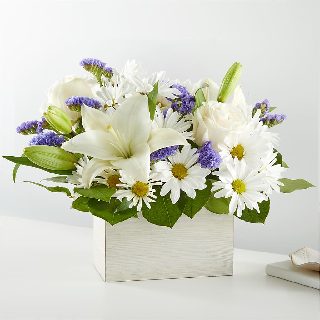Beyond Blue Box Bouquet – DEE'S FLORAL & DESIGNS, Fairmont MN