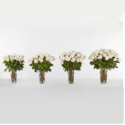 Long Stem White Rose Bouquet – DEE'S FLORAL & DESIGNS, Fairmont MN