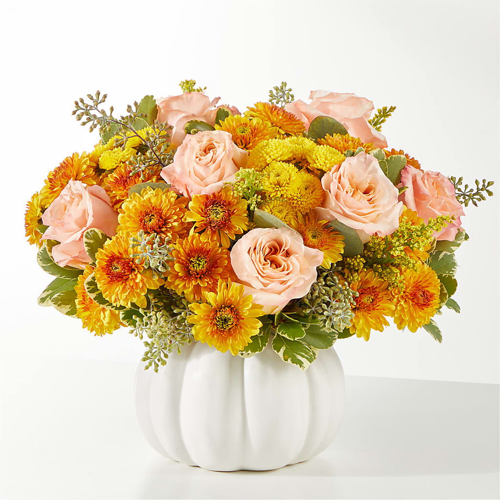 Peachy Pumpkin – DEE'S FLORAL & DESIGNS, Fairmont MN