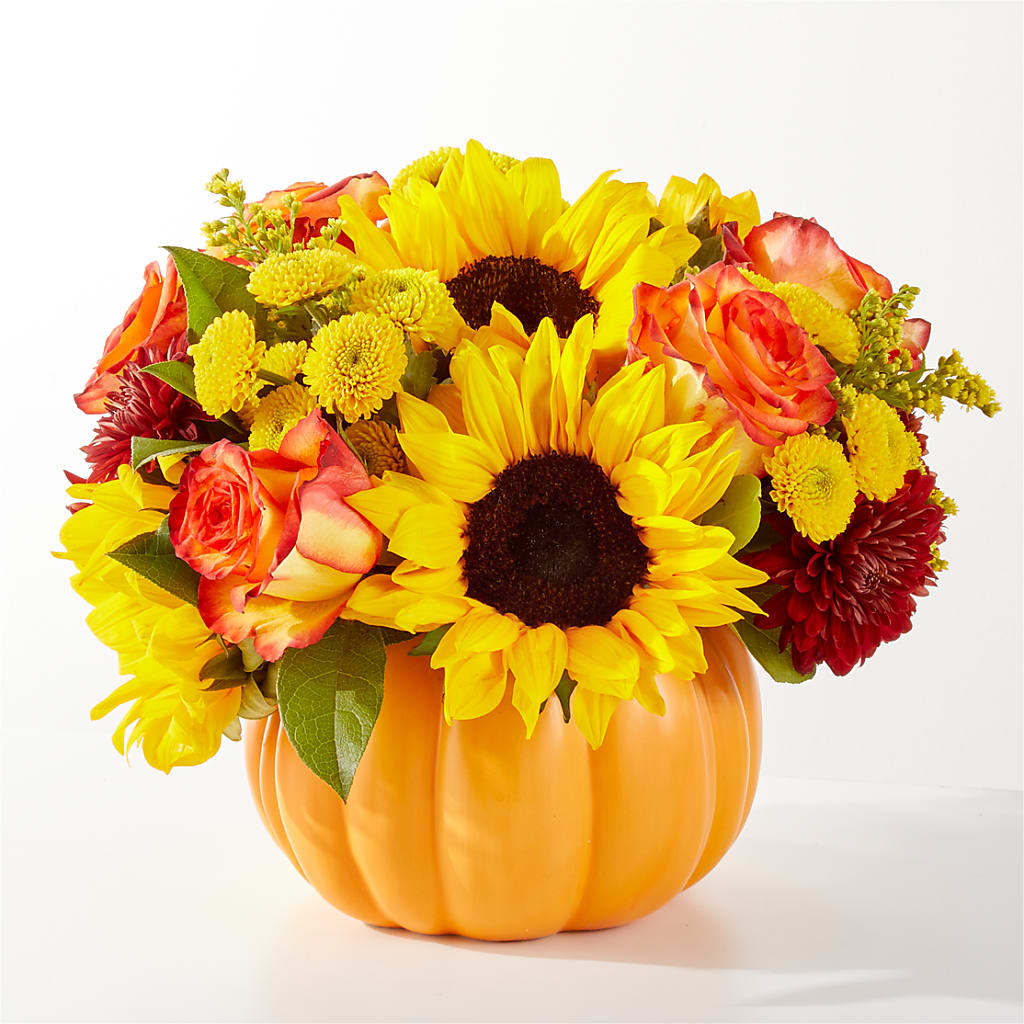 Golden Gourd Pumpkin Bouquet – DEE'S FLORAL & DESIGNS, Fairmont MN
