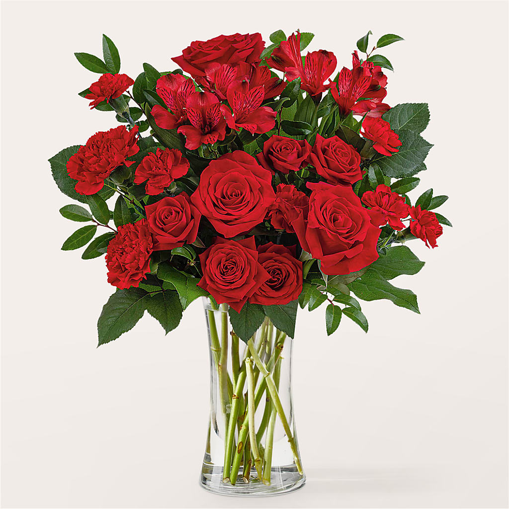 Brilliant Ruby Bouquet – DEE'S FLORAL & DESIGNS, Fairmont MN