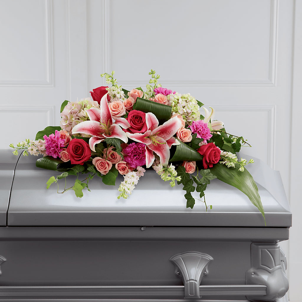 Splendid Grace Casket Spray – DEE'S FLORAL & DESIGNS, Fairmont MN
