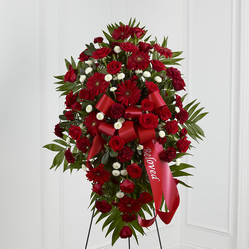 Treasured Memories Standing Spray – DEE'S FLORAL & DESIGNS, Fairmont MN