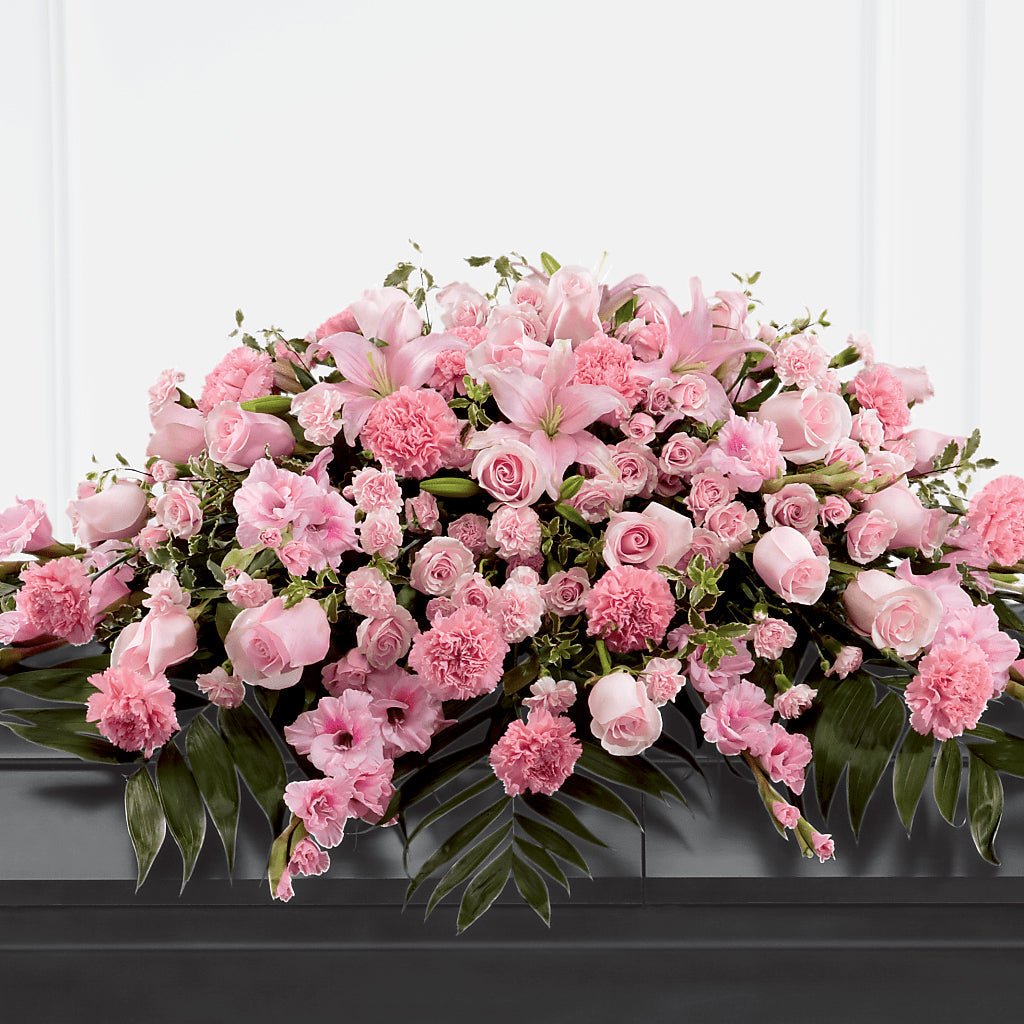Garden of Comfort Casket Spray (Standard) – DEE'S FLORAL & DESIGNS, Fairmont MN