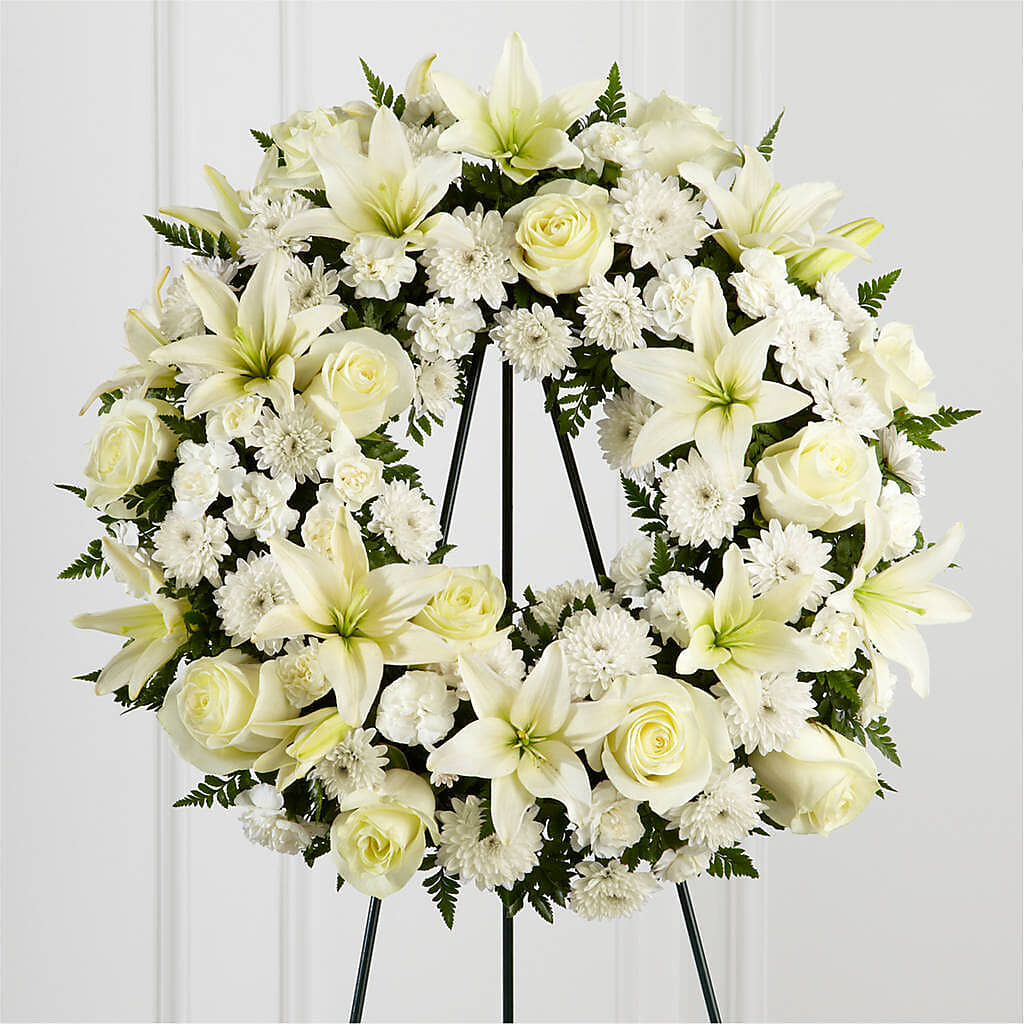 Treasured Tribute Wreath – DEE'S FLORAL & DESIGNS, Fairmont MN