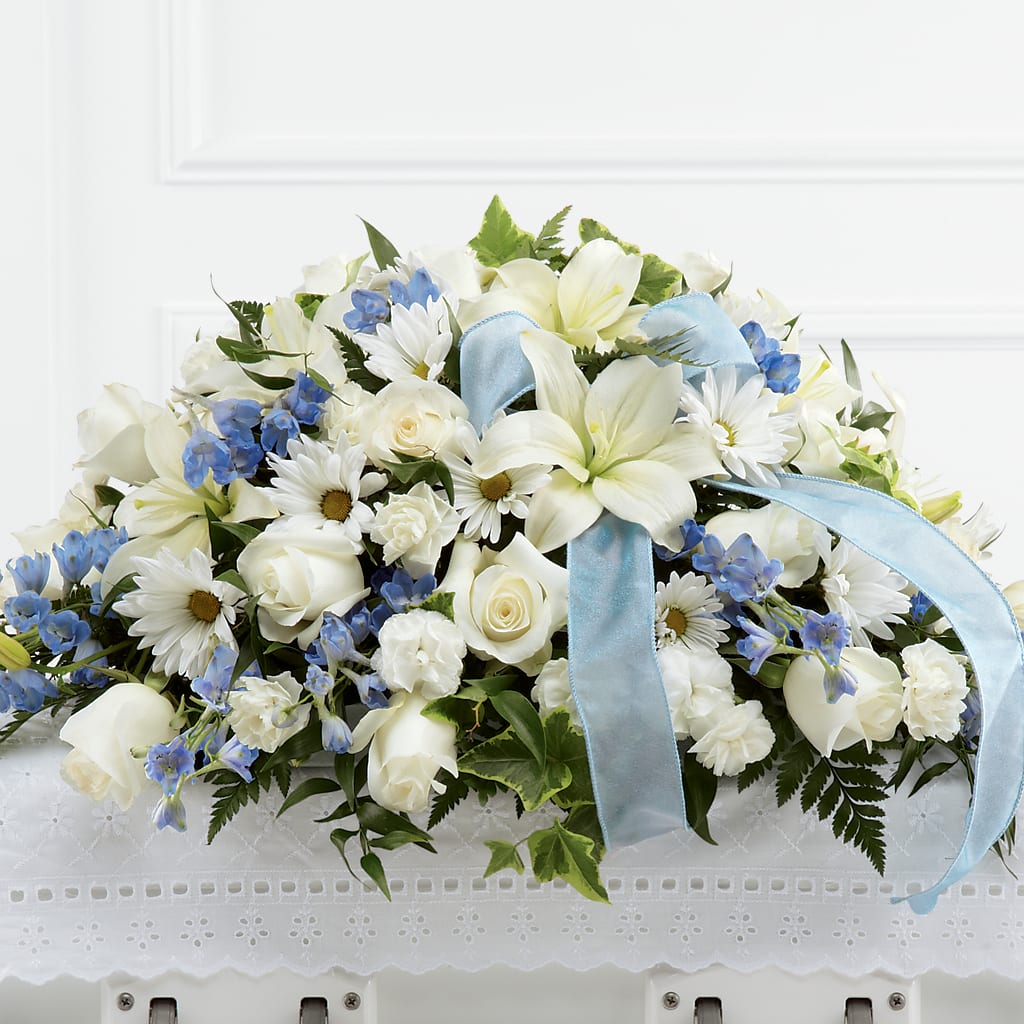 Tender Treasure Casket Spray – DEE'S FLORAL & DESIGNS, Fairmont MN