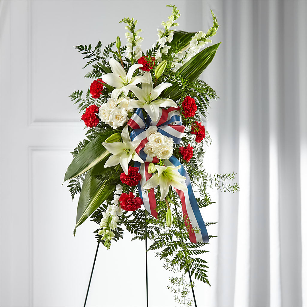 Stars of Life Standing Spray – DEE'S FLORAL & DESIGNS, Fairmont MN