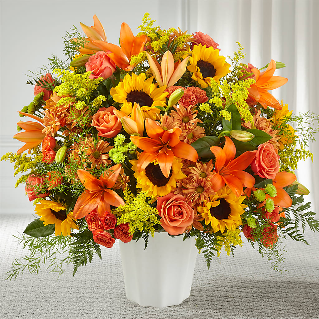 Harvest Thoughts Floor Basket – DEE'S FLORAL & DESIGNS, Fairmont MN