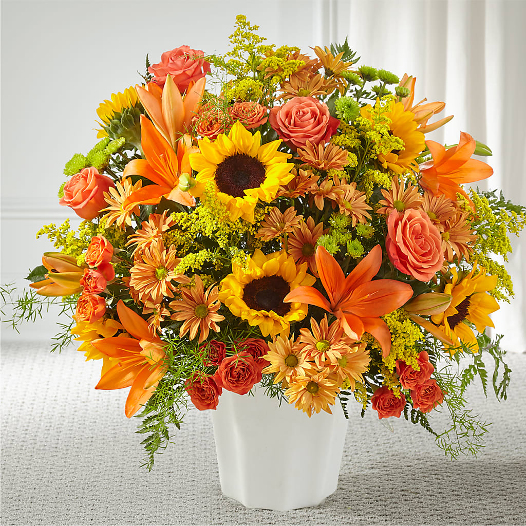 Harvest Thoughts Floor Basket – DEE'S FLORAL & DESIGNS, Fairmont MN