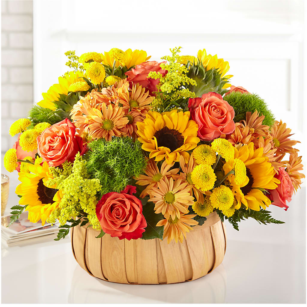 Harvest Sunflower Basket – DEE'S FLORAL & DESIGNS, Fairmont MN