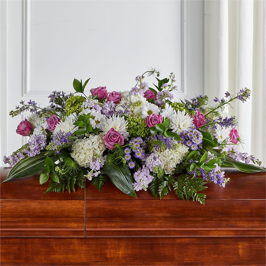 Meadows of Serenity Casket Spray – DEE'S FLORAL & DESIGNS, Fairmont MN