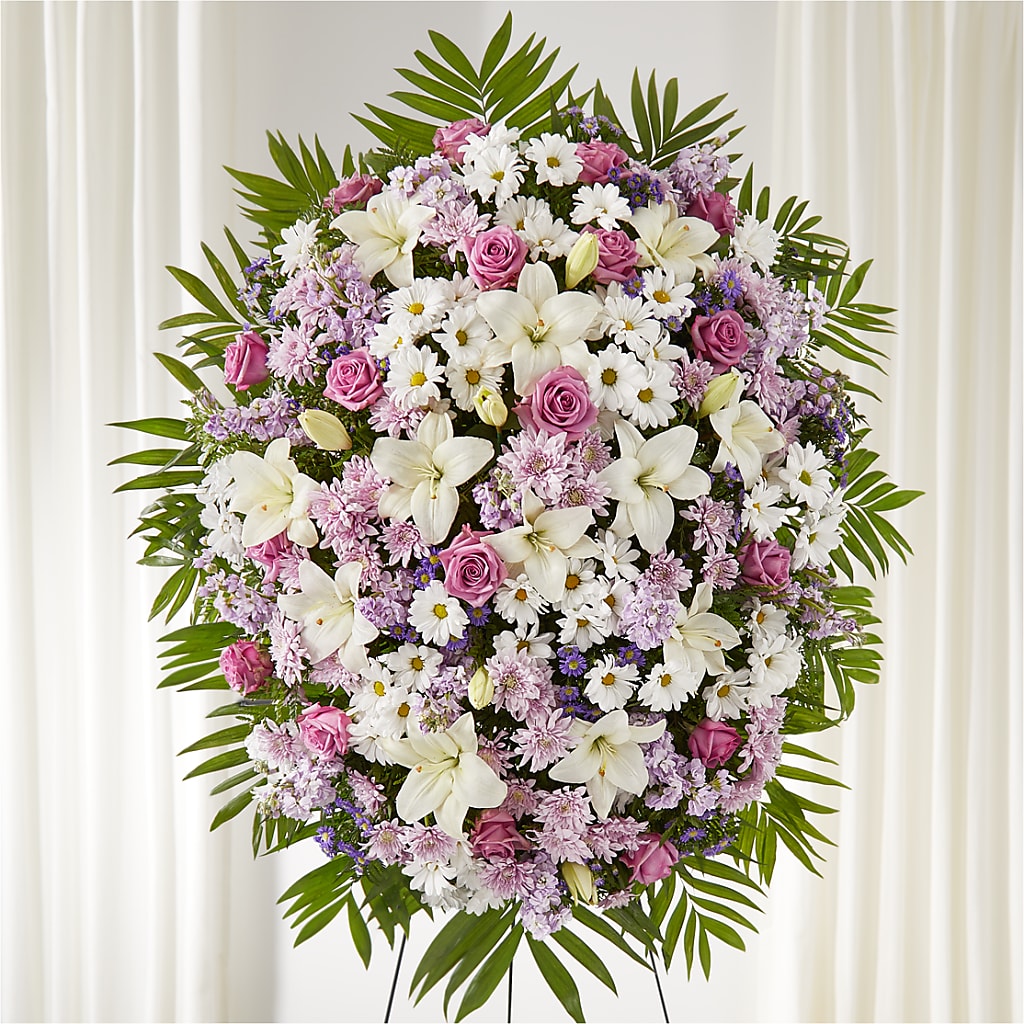 Surrounded by Love Standing Spray – DEE'S FLORAL & DESIGNS, Fairmont MN