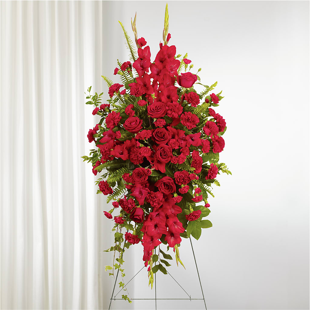 From the Heart Standing Spray – DEE'S FLORAL & DESIGNS, Fairmont MN