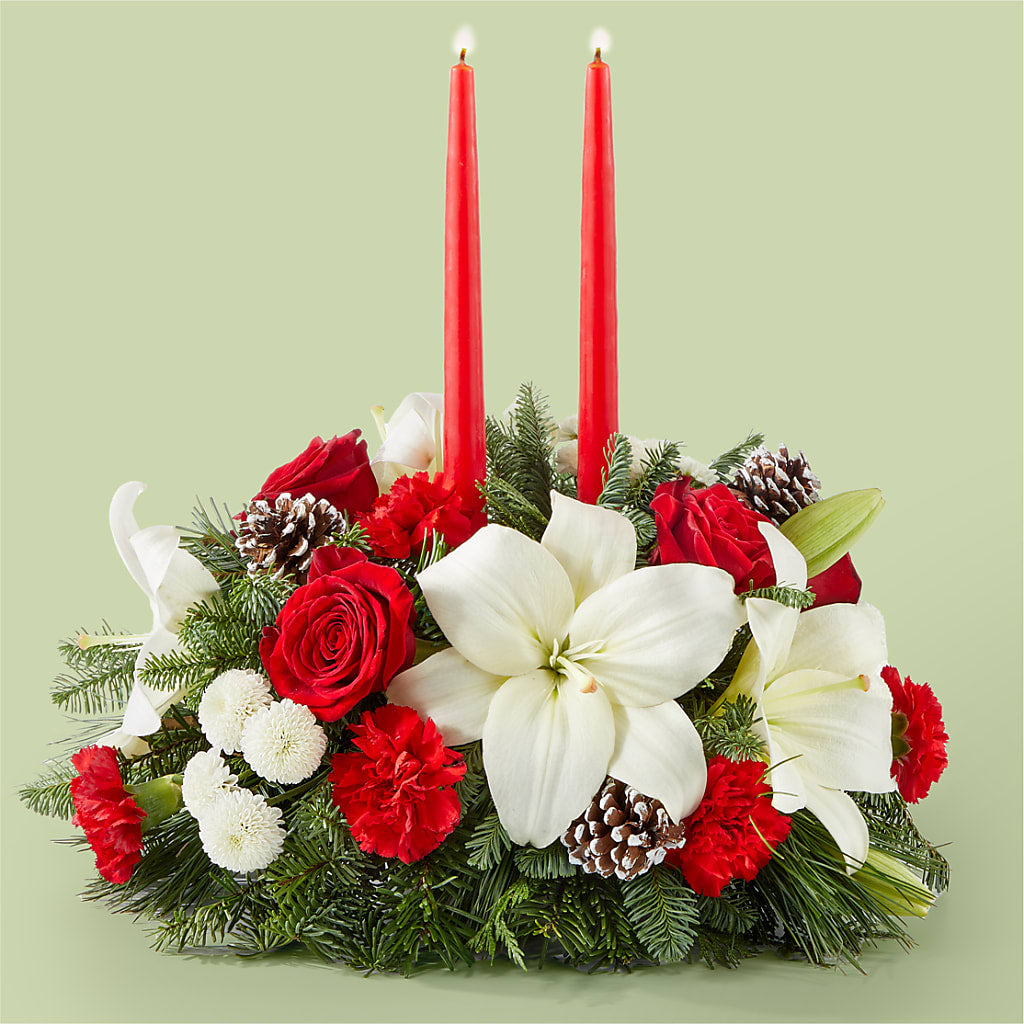 Seasonal Festivities Centerpiece – DEE'S FLORAL & DESIGNS, Fairmont MN