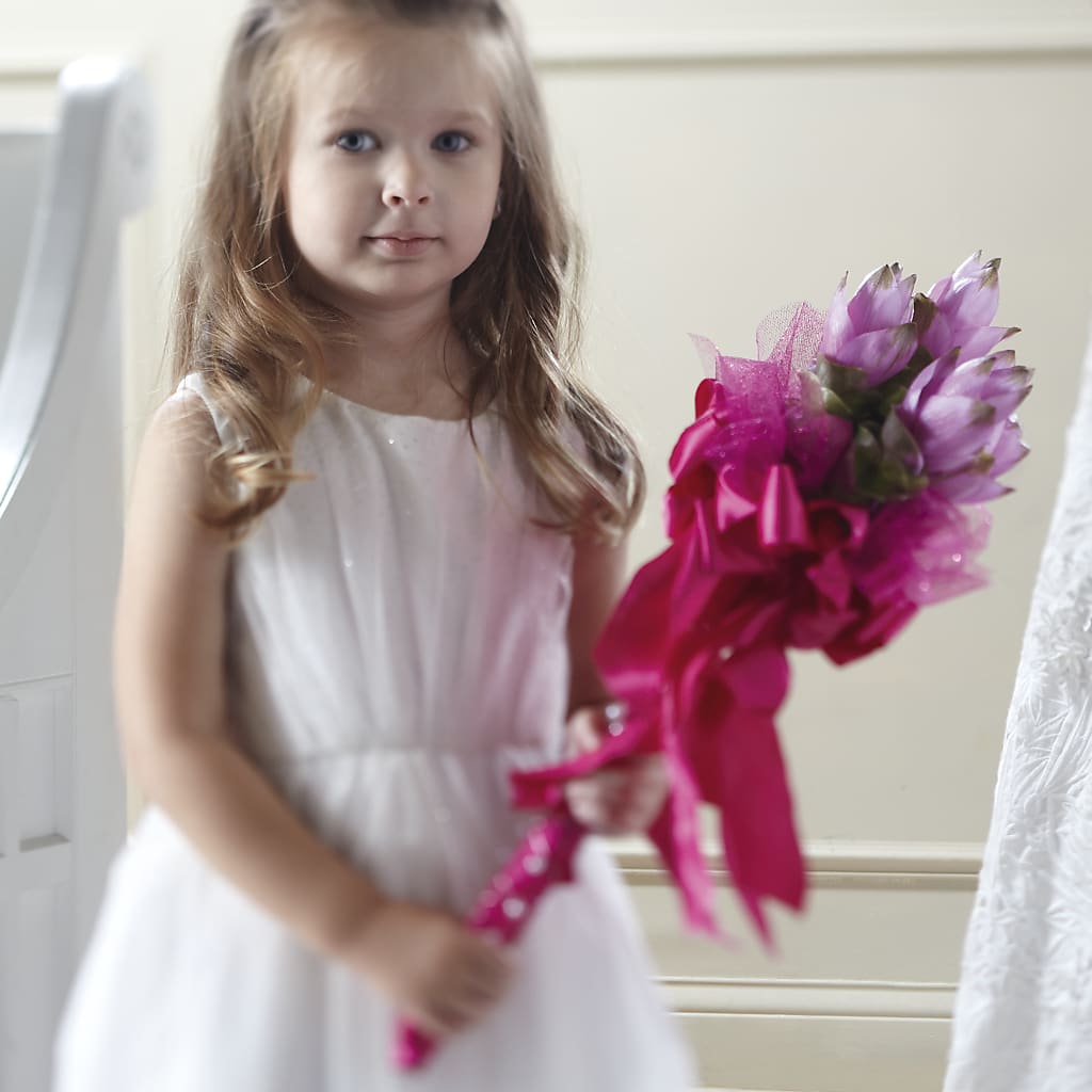 Sparkle Pink Flower Girl Bouquet – DEE'S FLORAL & DESIGNS, Fairmont MN