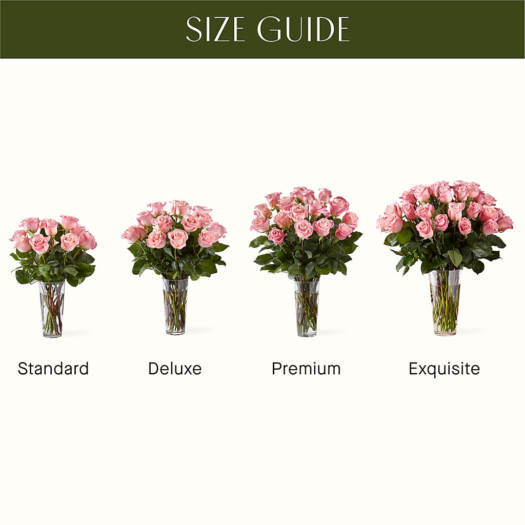 Long Stem Pink Rose Bouquet – DEE'S FLORAL & DESIGNS, Fairmont MN