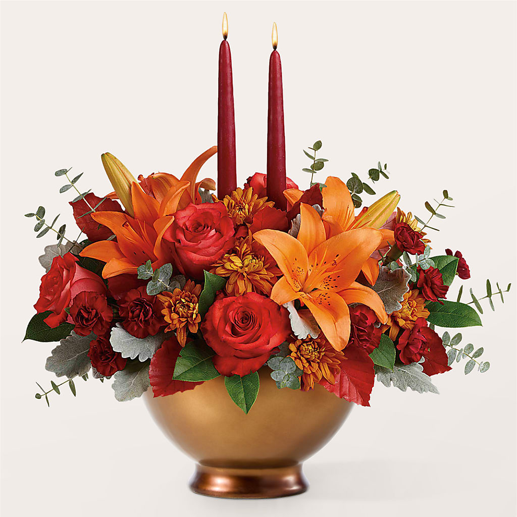 Fruits of Fall Centerpiece – DEE'S FLORAL & DESIGNS, Fairmont MN