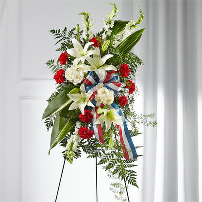 Stars of Life Standing Spray – DEE'S FLORAL & DESIGNS, Fairmont MN