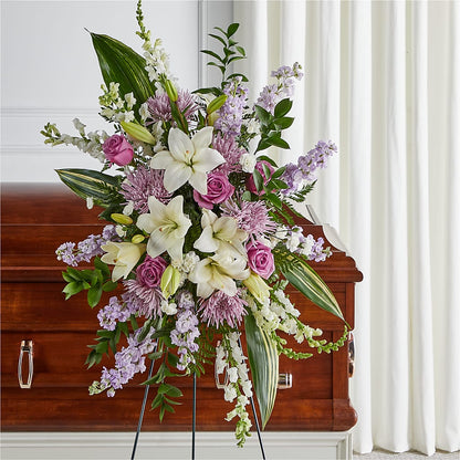 Grateful Hearts Standing Spray – DEE'S FLORAL & DESIGNS, Fairmont MN