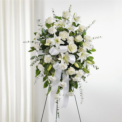 With Care Standing Spray – DEE'S FLORAL & DESIGNS, Fairmont MN
