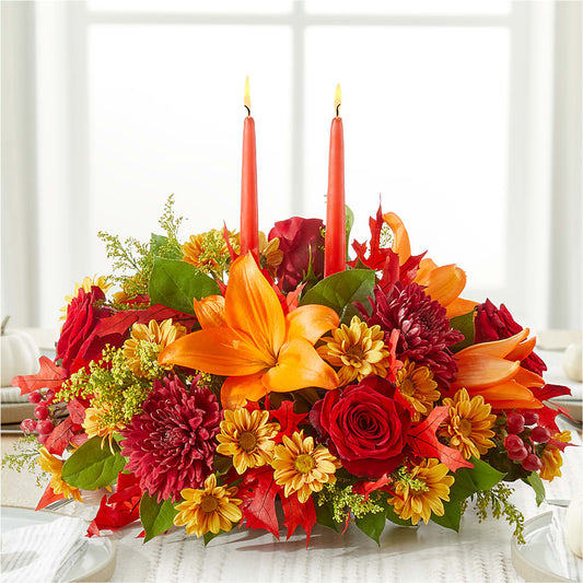 Autumn's Embrace Centerpiece – DEE'S FLORAL & DESIGNS, Fairmont MN