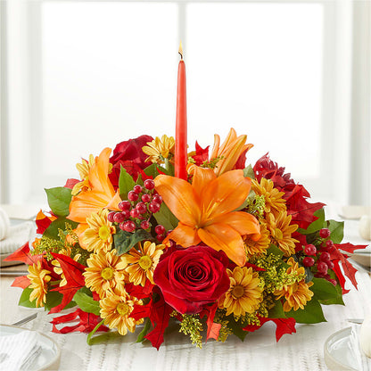Autumn's Embrace Centerpiece – DEE'S FLORAL & DESIGNS, Fairmont MN