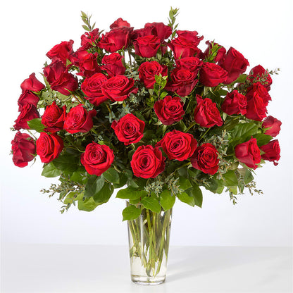 Forever Yours Fifty Stem Red Rose Bouquet – DEE'S FLORAL & DESIGNS, Fairmont MN